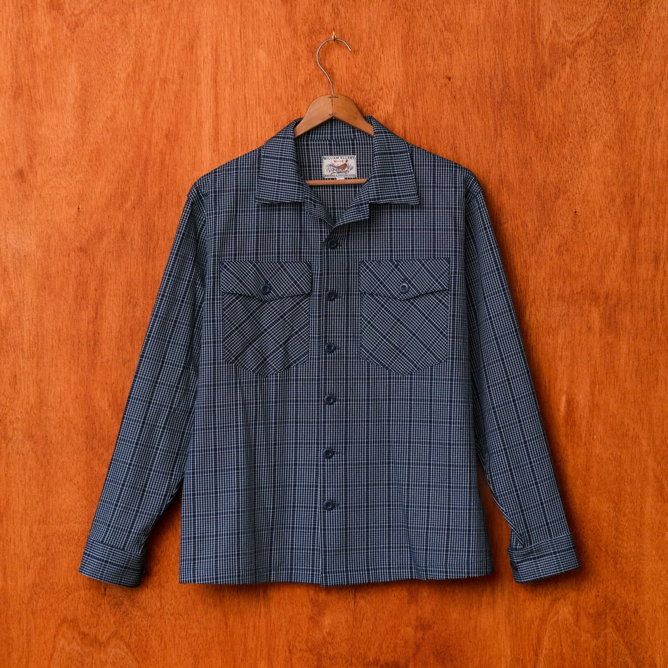 Crewman Collar Shirt (Indigo Twill)