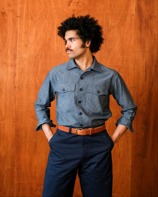 Crewman Collar Shirt (Cone Chambray)