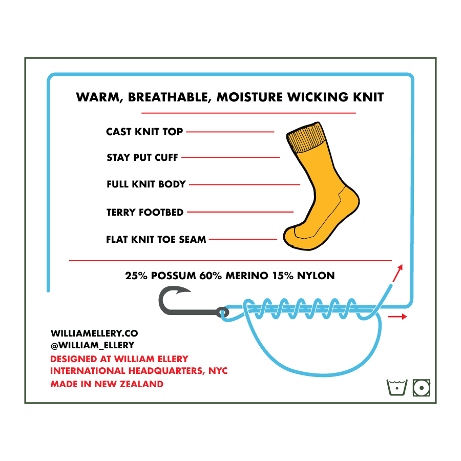 CHANTERELLE BRUSHTAIL SOCKS