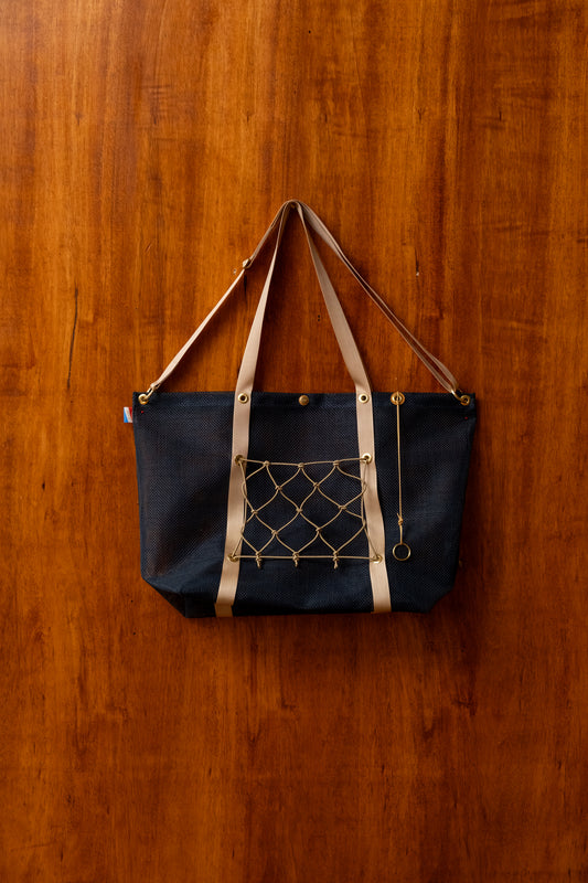 Navy Conch Beachcomber Bag