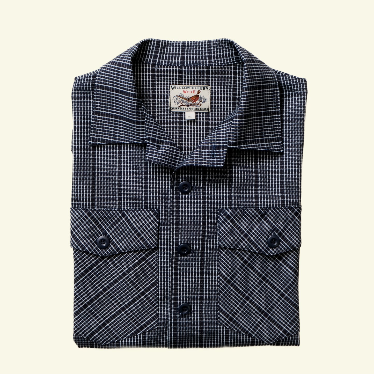 Crewman Collar Shirt (Indigo Twill)