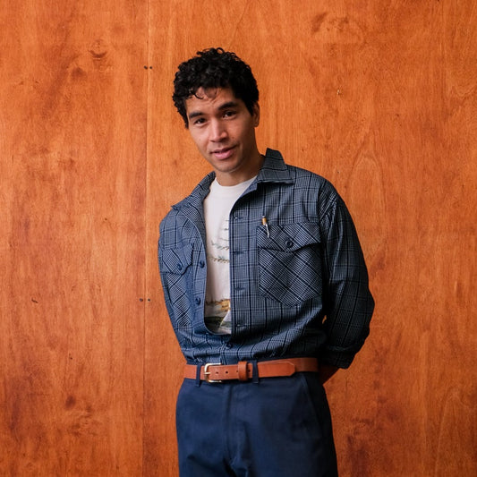 Crewman Collar Shirt (Indigo Twill)