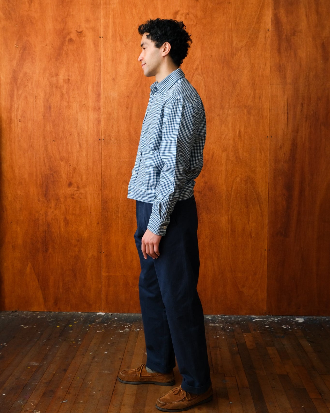 Pocket Picnic Shirt (Navy Gingham)