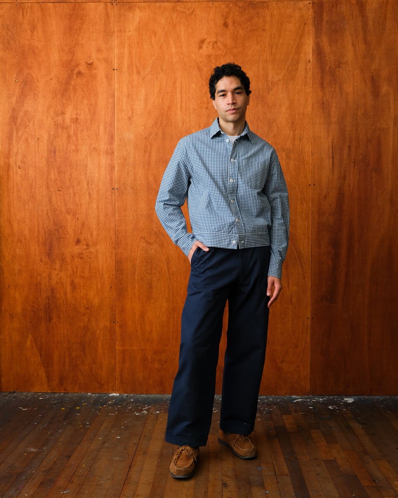 Pocket Picnic Shirt (Navy Gingham)