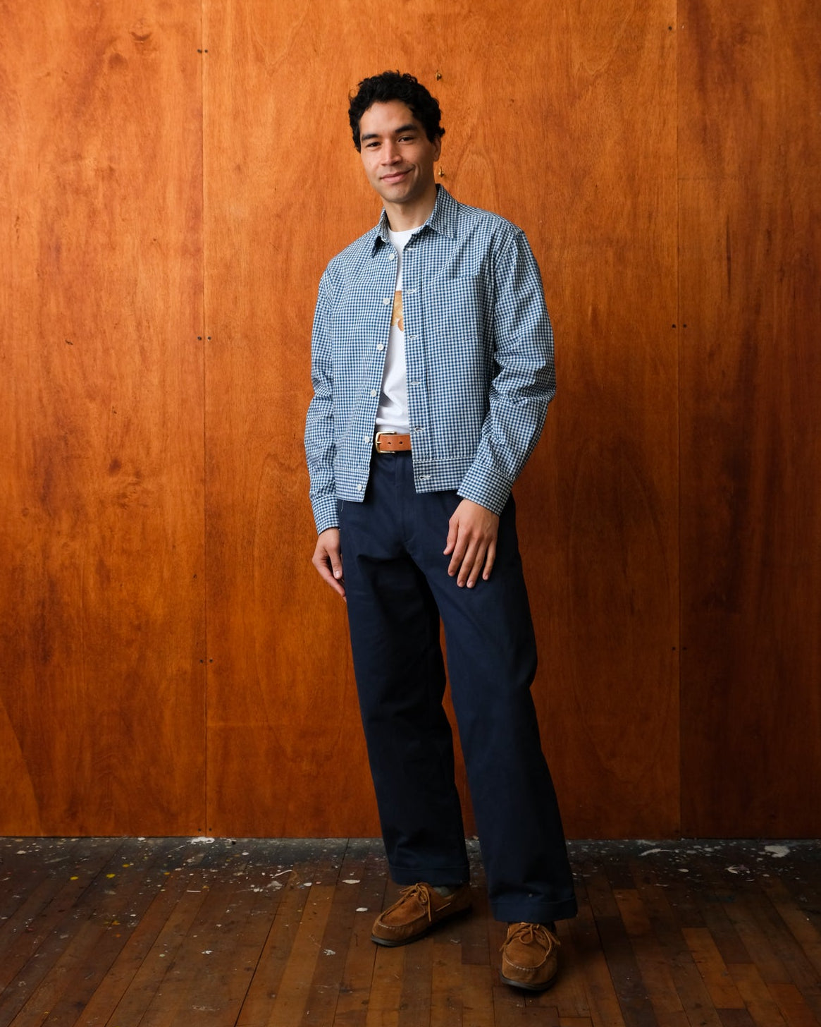 Pocket Picnic Shirt (Navy Gingham)