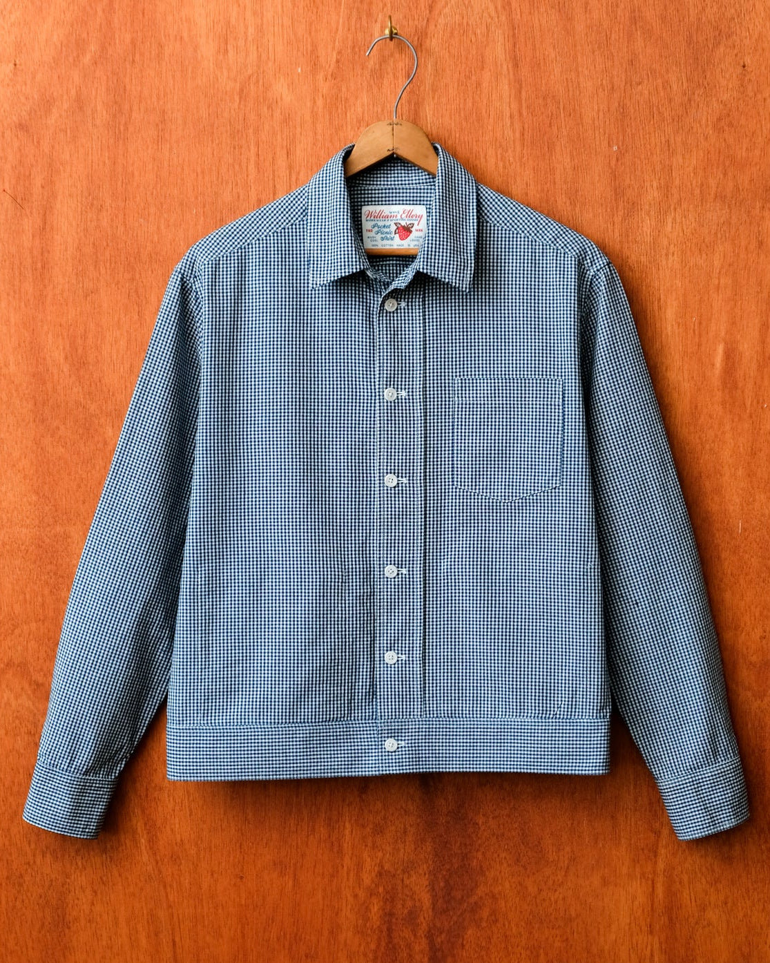 Pocket Picnic Shirt (Navy Gingham)