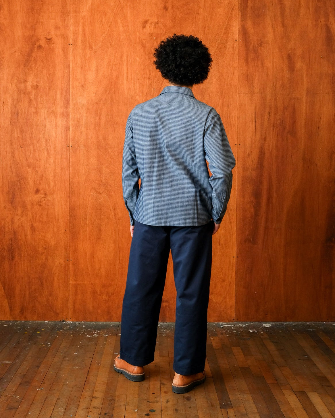 Crewman Collar Shirt (Cone Chambray)